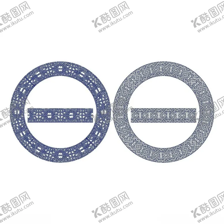 编号：73299502251410051508【酷图网】源文件下载-蒙古族纹边框失量