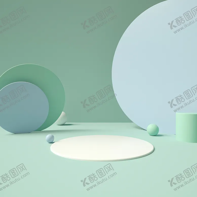 编号：75236009141320543965【酷图网】源文件下载-立体展台 C4D电商海报 台子