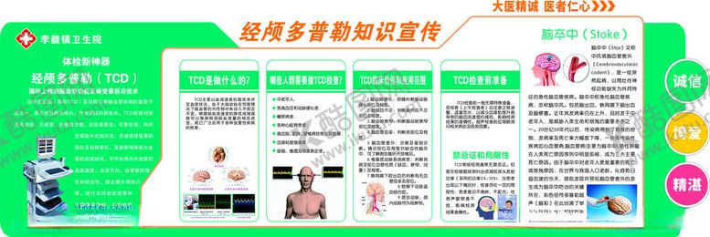 编号：93932201311243034082【酷图网】源文件下载-经颅多普勒知识宣传文化墙