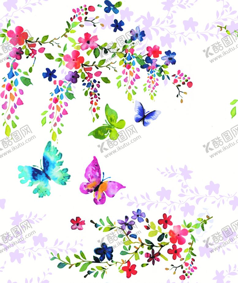 编号：74813209302006270716【酷图网】源文件下载-蝴蝶花朵