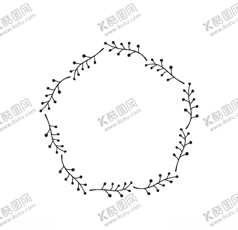 编号：29085504122215539526【酷图网】源文件下载-手绘花藤边框