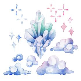 梦幻水彩恐龙图案