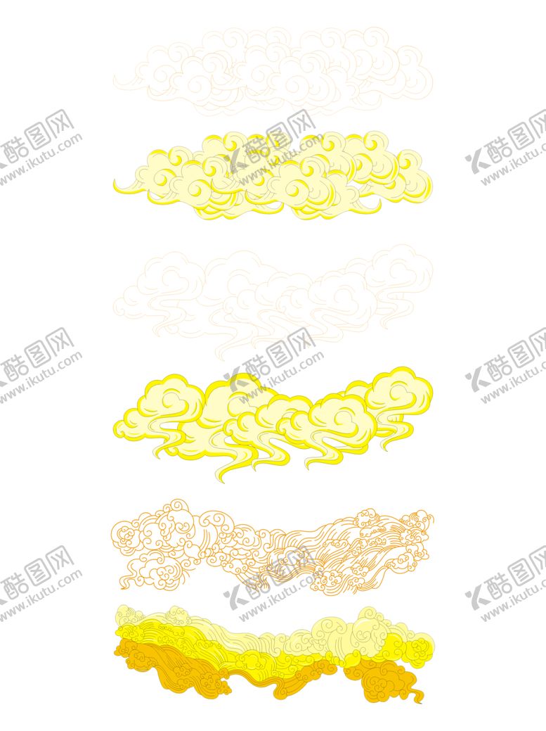 编号：91439304070527224239【酷图网】源文件下载-中国风祥云图案花纹底纹PNG
