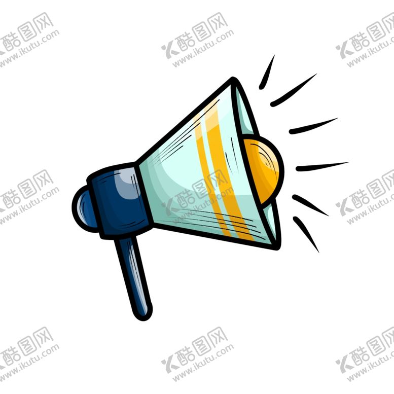 编号：16480210052027522468【酷图网】源文件下载-扬声器呼喊卡通夸张喇叭