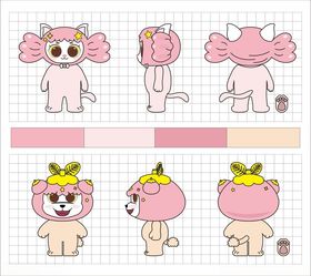 乐乐狗与甜甜猫IP设计