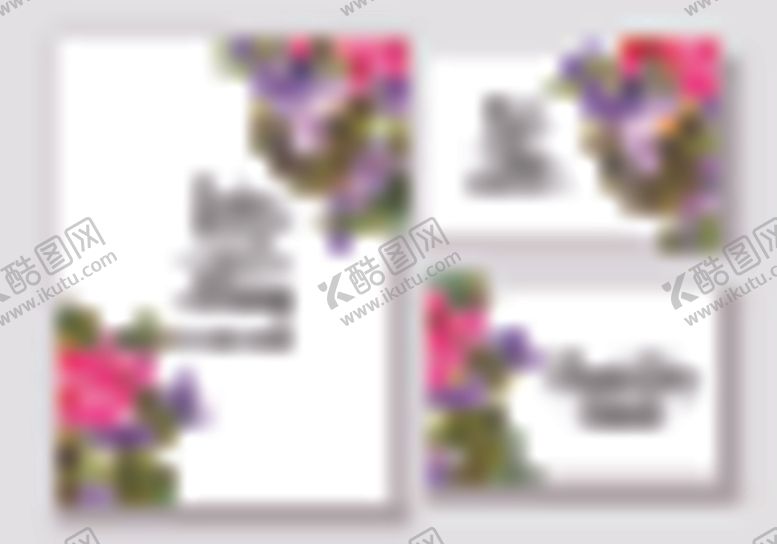 编号：69354107061252591364【酷图网】源文件下载-水彩花卉边框