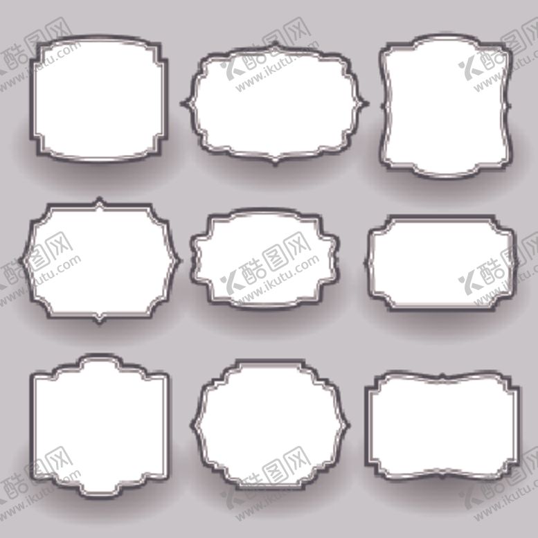 编号：99837010301506133086【酷图网】源文件下载-边框相框标题框会话框