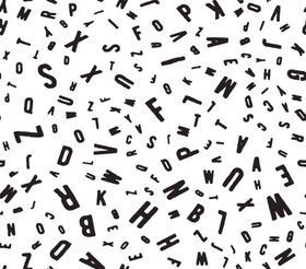 字母数字随机排列背景图