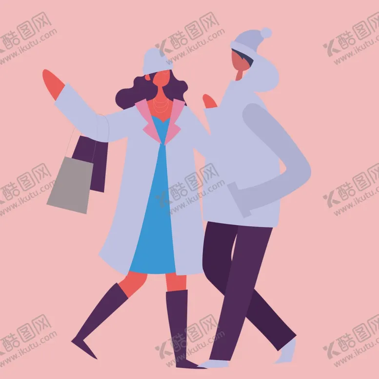 编号：84337402202347298407【酷图网】源文件下载-手绘情侣恋人