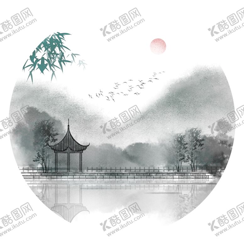 编号：79050810021920002684【酷图网】源文件下载-水墨山水