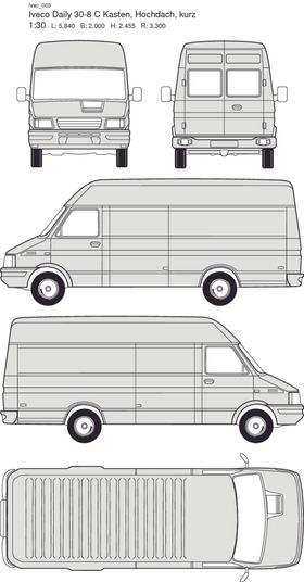 手绘客运汽车