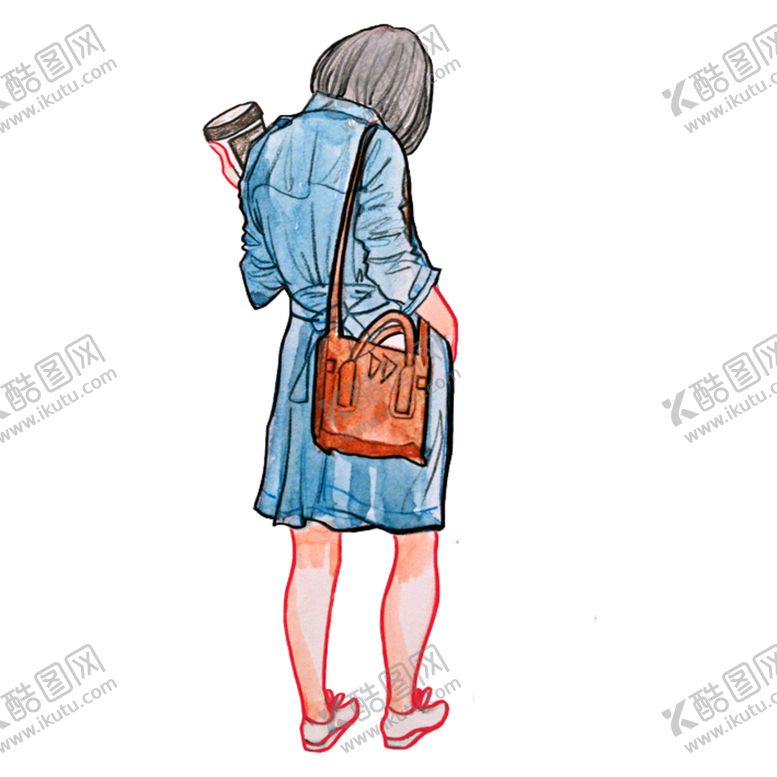 编号：90548705090952249835【酷图网】源文件下载-彩绘人物背影
