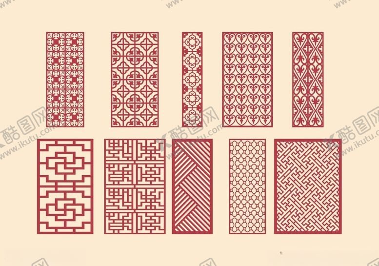 编号：67645211021824142646【酷图网】源文件下载-中式镂空雕花隔断