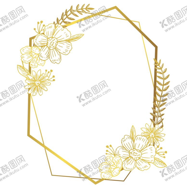 编号：93655701251234209731【酷图网】源文件下载-植物花朵边框免抠图