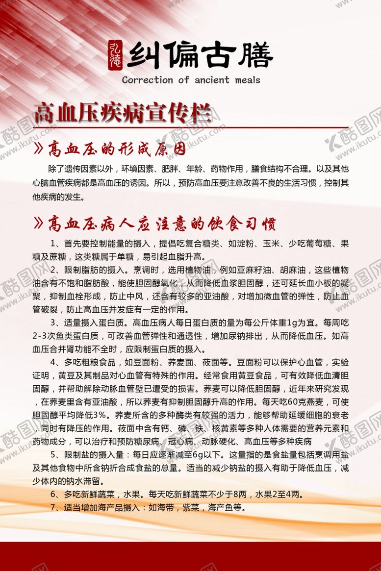 编号：21379509270504291900【酷图网】源文件下载-高血压展板