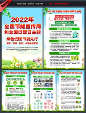 2022全国节能宣传周海报