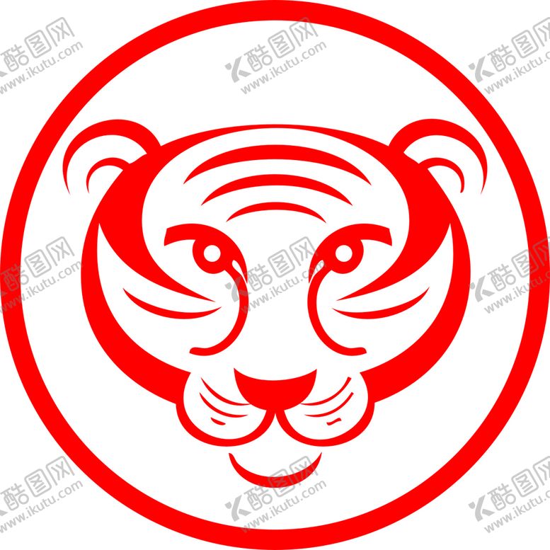 编号：27979602090100336988【酷图网】源文件下载-虎年剪纸