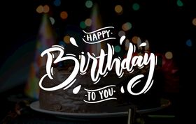 创意生日快乐英文字体