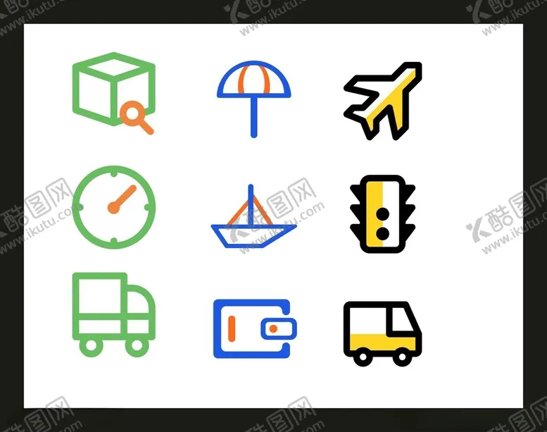 编号：40337202171046383893【酷图网】源文件下载-交通工具图标