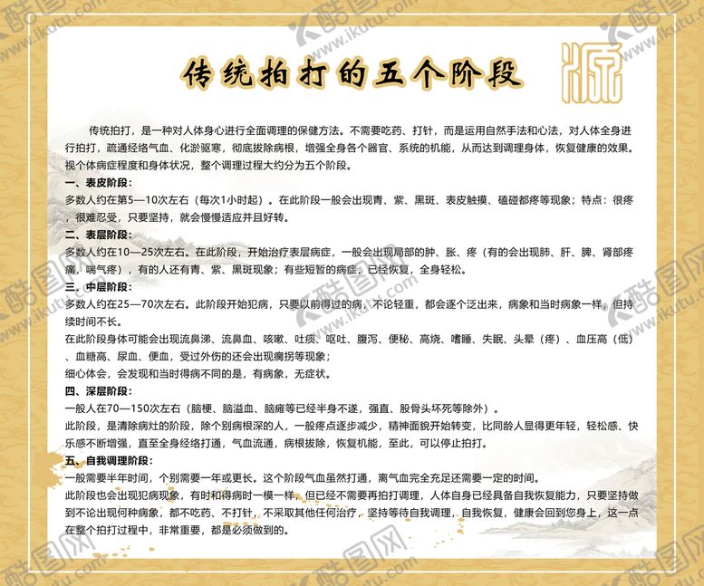 编号：98464111181951157474【酷图网】源文件下载-根本源 拍打 五个阶段