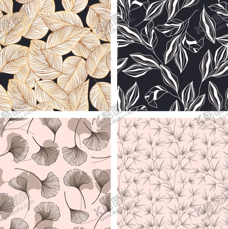 编号：85291104011830316888【酷图网】源文件下载-树叶图案背景