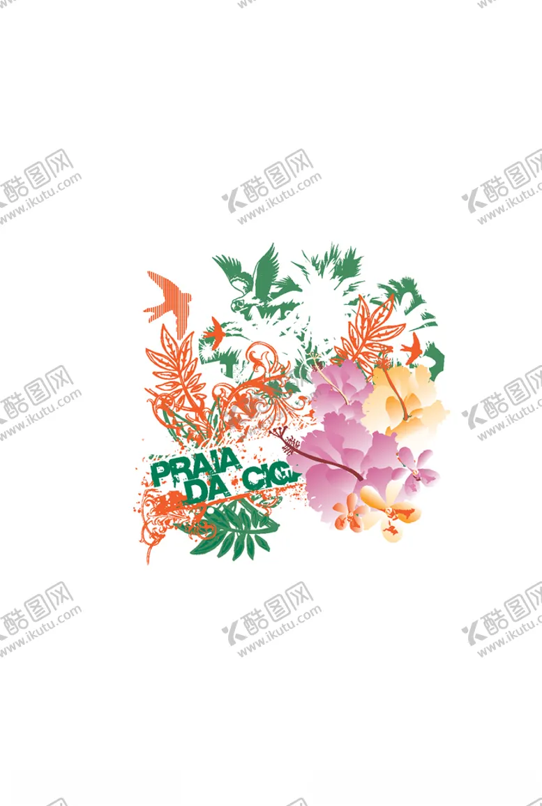 编号：40152809211025056474【酷图网】源文件下载-动物组合印花