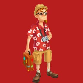 手绘男人男孩卡通动画卡通动画