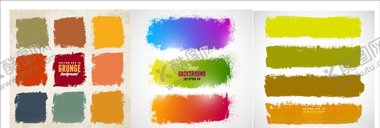 编号：82922309120708227953【酷图网】源文件下载-彩色水墨照片框