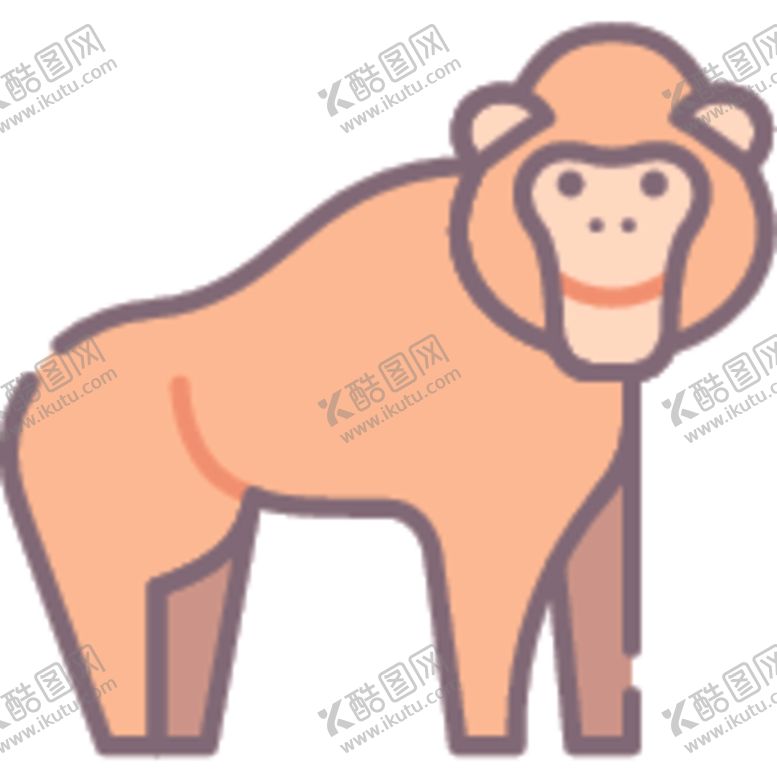 编号：11821907020918132589【酷图网】源文件下载-简笔动物矢量插画