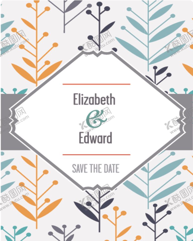 编号：23138310290715053703【酷图网】源文件下载-北欧创意森系花纹图案