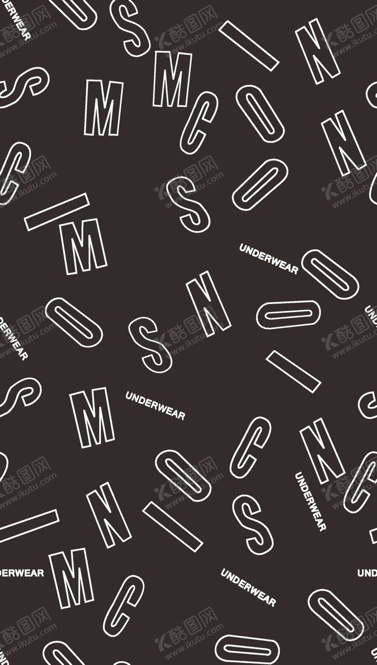 编号：57726810011900095167【酷图网】源文件下载-英文数码字体字母黑白