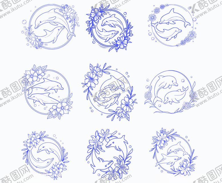 编号：56631910120444554861【酷图网】源文件下载-海豚插图