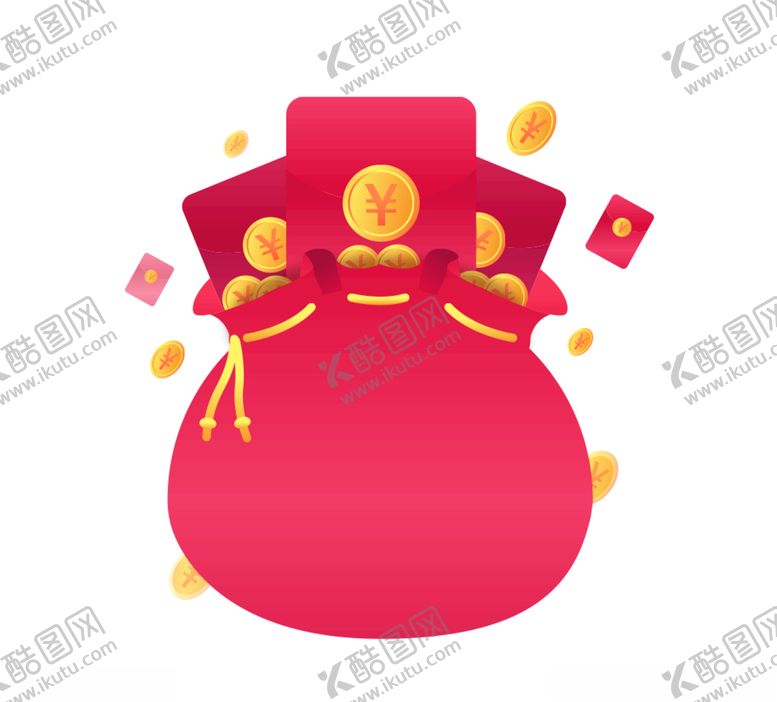 编号：47599604170046573959【酷图网】源文件下载-红色福袋红包