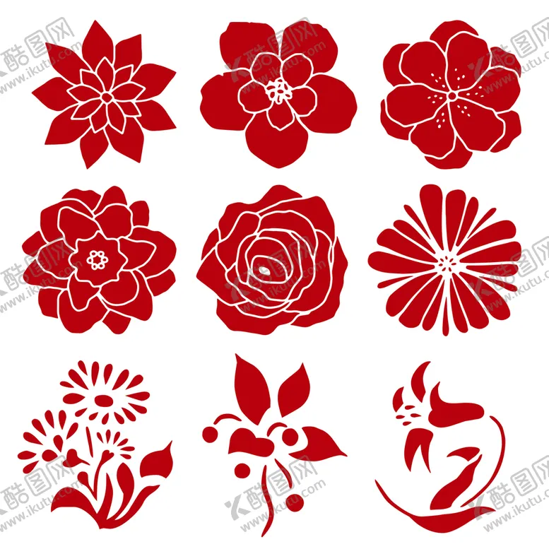 编号：01548709140744583065【酷图网】源文件下载-卡通花朵 花瓣