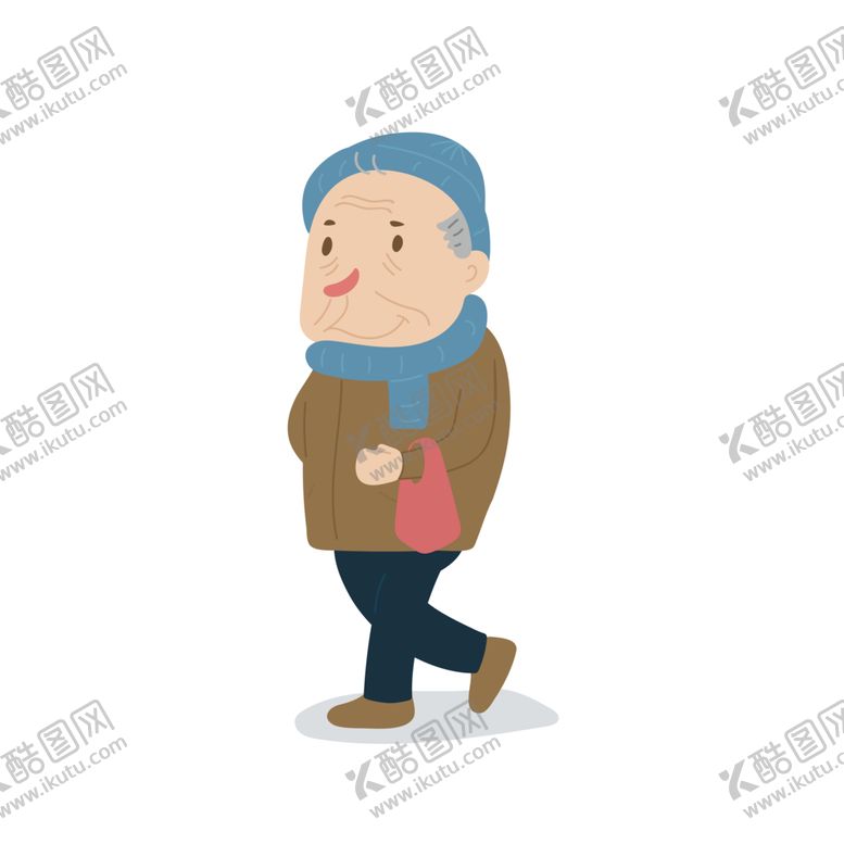 编号：29498709220633507671【酷图网】源文件下载-卡通人物买菜的老爷爷PNG