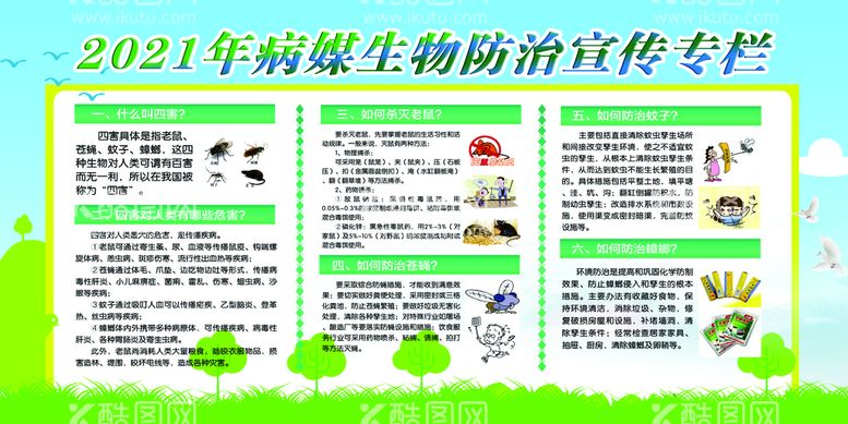 编号：02185709302223472418【酷图网】源文件下载-病媒生物防治宣传栏