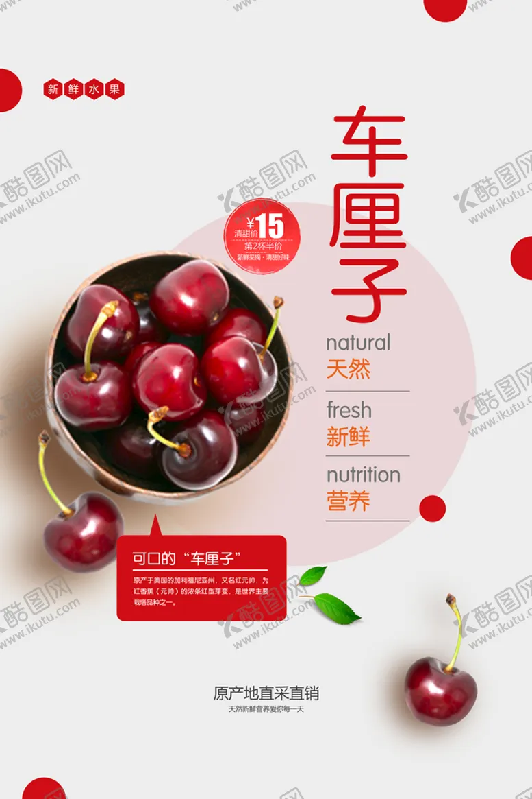 编号：06398409210353449538【酷图网】源文件下载-车厘子海报