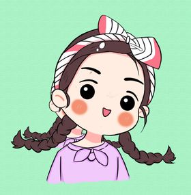 q版插画可爱人物头像包装手绘