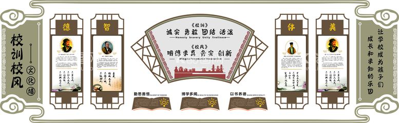 编号：48082712031035455550【酷图网】源文件下载-校风校训