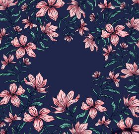 花圈多彩背景早春温馨矢量