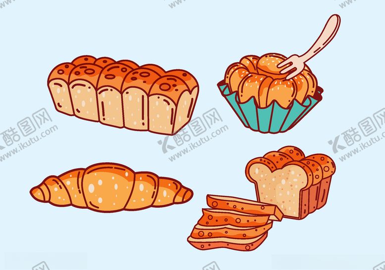 编号：91644509250745385296【酷图网】源文件下载-面包手绘