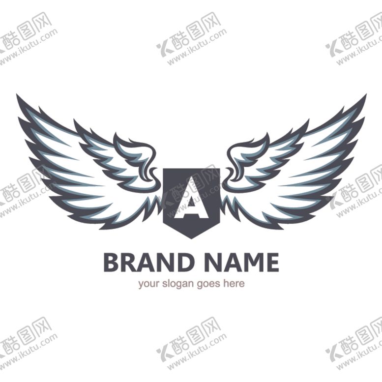 编号：43976110131038306237【酷图网】源文件下载-翅膀logo