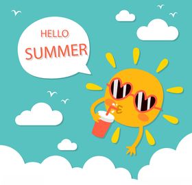 夏季平面海报模板