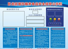 餐饮公示栏消毒栏