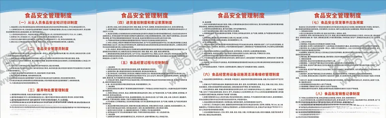 编号：27600706241805057854【酷图网】源文件下载-食品安全制度牌