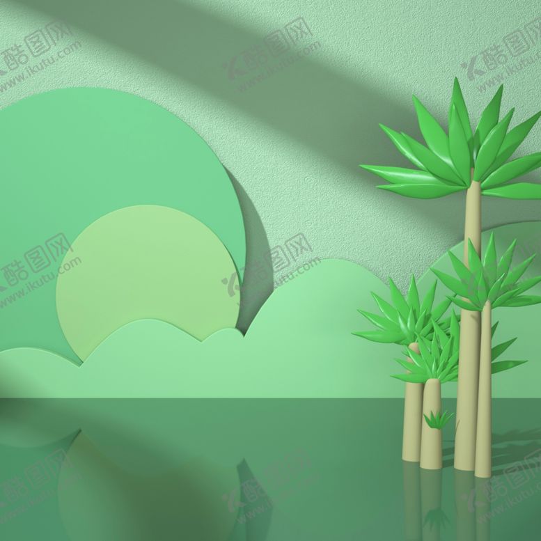 编号：82760901300334414078【酷图网】源文件下载-立体展台 C4D电商海报 台子