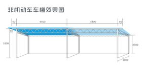 电动车棚海报