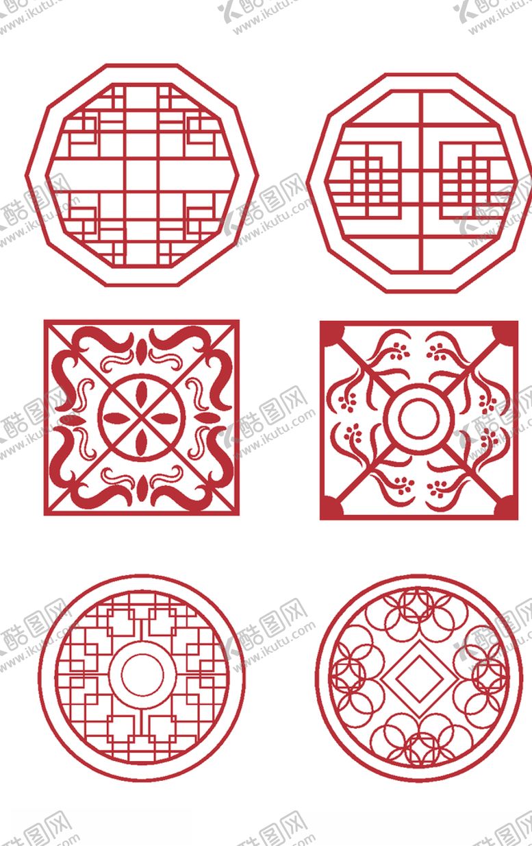 编号：98232509242016117034【酷图网】源文件下载-中式古典镂空花纹