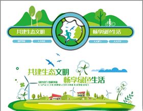 环保海报环保形象墙绿水青山