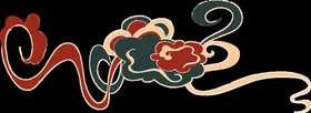 祥云金色图片纹抽象
